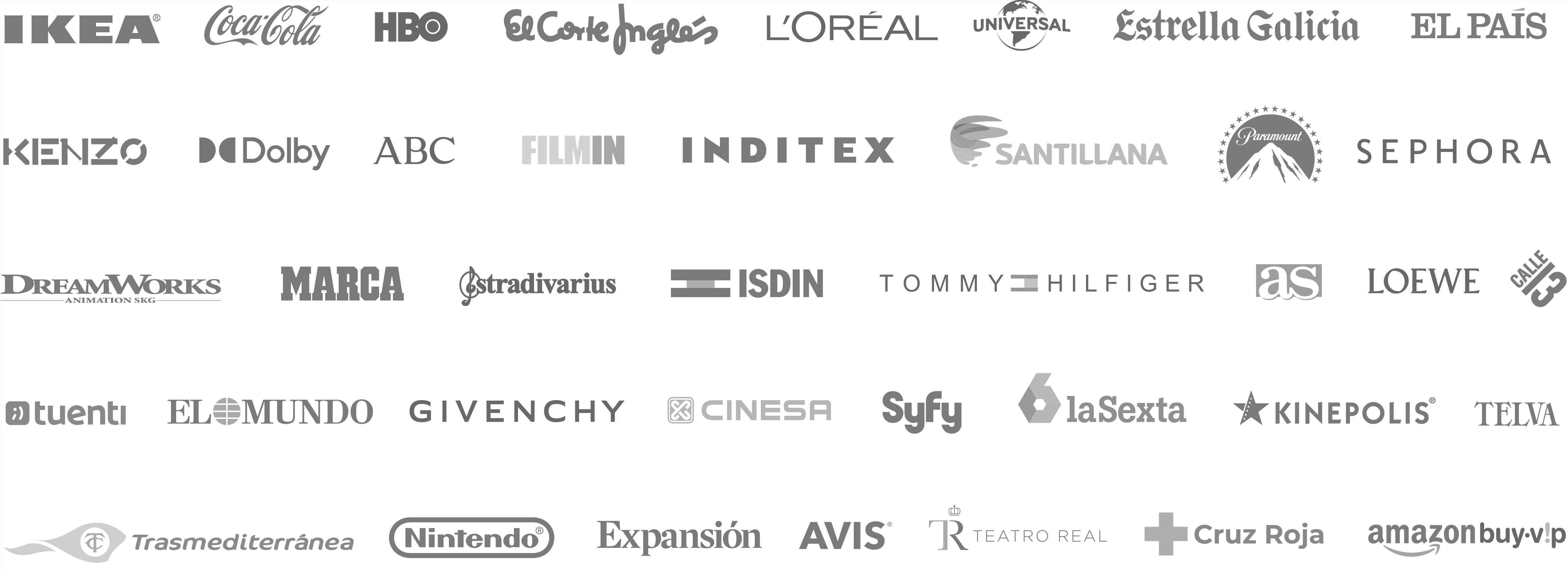 Clientes CLICKNARANJA | El Corte Inglés, Universal, Coca-Cola, Dolby, ISDIN, ...
